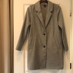 Grey thick over coat